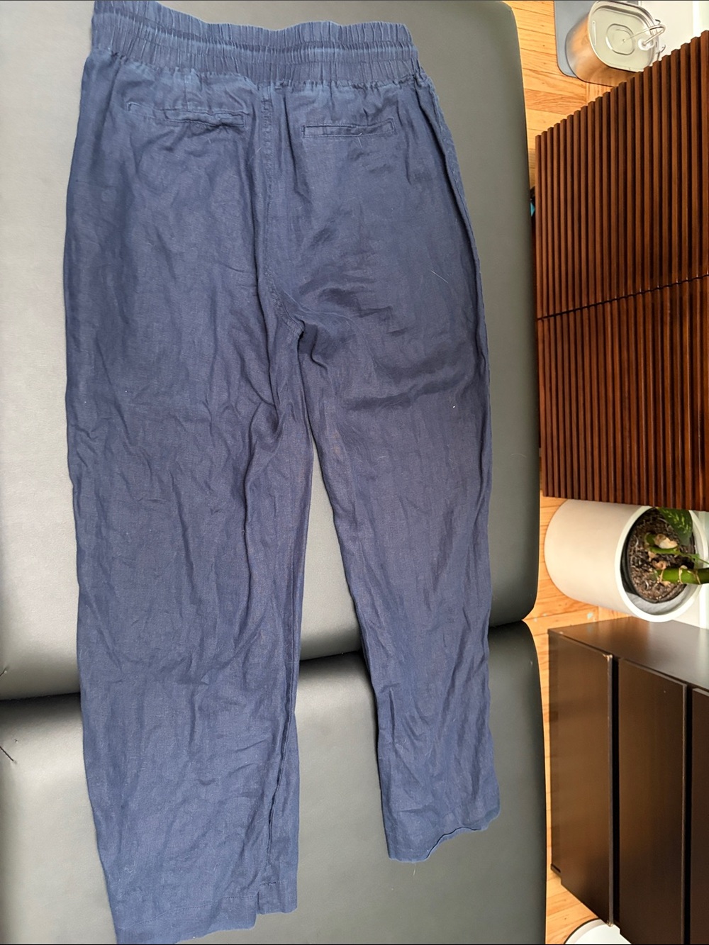 Quince 100% European Linen Drawstring Wide-Leg Pants - Picture 9 of 9